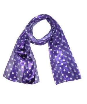 CTM Womens Satin Polka Scarf