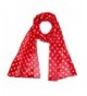 CTM Womens Satin Polka Scarf in Fashion Scarves