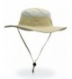 Outdoor Sun Protection Hat Wide Brim Bucket Hats UV Protection Boonie Hat 56-62cm - Khaki - C7182WM3O46