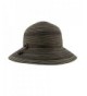Women's Wide Brim Washable Sun Hat in Chocolate With Adjustable Internal Sweat Band - CN127ZGH565