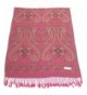 Kud Design 2 Ply Reversible Pashmina Shawl Scarf Wrap Stole CJ Apparel NEW - Pink - C1115X758F9