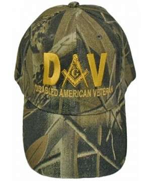 Mason Hat Disabled American Veteran DAV Masonic Freemason Cap Mens - Camouflage - CR12CIXH7L3