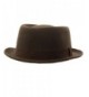 Winter Boater Porkpie Ribbon Hat