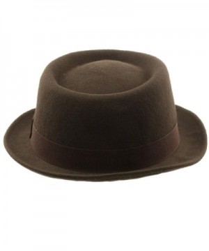 Winter Boater Porkpie Ribbon Hat in Men's Fedoras