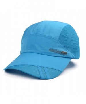 Flammi Quick Drying Mesh Baseball Cap Sun Runner Cap For Men & Women - Blue - CC17YLGROZY