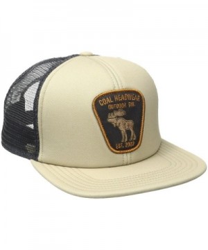 Coal The Bureau Mesh Back Trucker Hat Adjustable Snapback Cap - Khaki - CF12I43JQ6Z