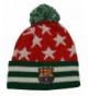 Fc Barcelona Beanie Christmas Pom Pom Skull Cap Hat Santa Hat - Red white - CF128DHQ0BB