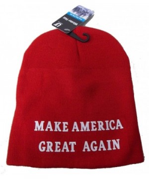 CCB MAGA Make America Great Again Winter Beanie Hat Riding Skull Cap Donald Trump - Red - C712O3UOHFY