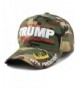 The Hat Depot Exclusive 45th President "Make America Great Again" 3D Signature Cap - Woodland Camo - CG187IRMWWG