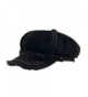 WASHED CANVAS NEWSBOY CAP - Black - C711057UCE9