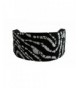 Bargain Headbands- White Swirls on a Pure Black Background Batik Style Fabric - CJ11455XMLH