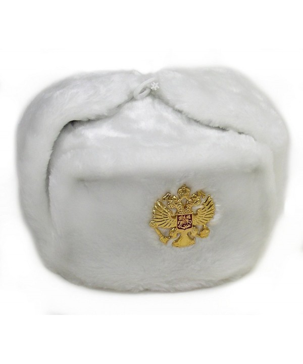 Russian Army KGB Cossack Military Fur Hat Ushanka *WH-M* w/Imperial Eagle Crest Badge - CC11BQ9VDYD