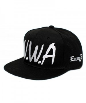NWA New Eazy E N.W.A Vintage Flat Bill Cap Hat Snapback Unisex Adult Black - CX182M7G3RH