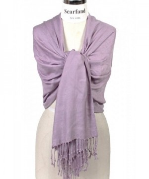 Scarfand's Super Soft Solid Color Pashmina Shawl / Wrap / Stole / Scarf - Lavender - CO11CD45J13