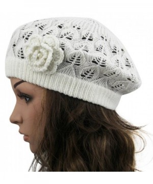 MINAKOLIFE Womens Flower Laciness Beanie