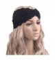 TOPUNDER Women Headwear Twist Sport Yoga Lace Headband Turban Headscarf Wrap - Black - CR12L26ZXJZ