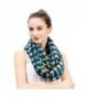Lina & Lily Pineapple Print Women's Infinity Loop Scarf Large Size Lightweight - Navy Blue - C811POWLE2T