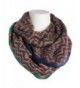 Tickled Pink Women's Zig Zag Infinity Scarf Soft Warm Winter Lightweight Oversized Shawl Wrap - Multicolor - CO187CZZE5N