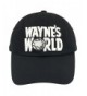 Wayne's World Hat Cap Waynes World Dad Hat Wayne Movie Baseball Cap - Black cotton - C8187GRKEHG