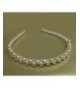 Ivory Bridal Tiara Wedding Headband with Faux Pearl - CP11PL4RNRF