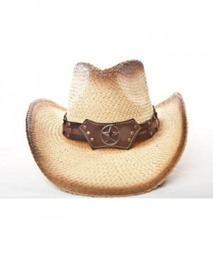 Western Hat Brown Stain Star