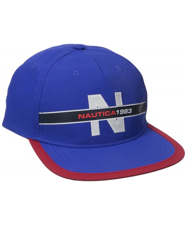 Nautica Men's Classic Heritage Logo Baseball Cap Hat - Bright Cobalt - CR12NSU50PV