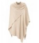 Cashmere Dreams Womens Wrap Poncho Topper - With Cashmere - Various Colors - Beige2 - CN184SG24DA