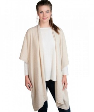 Zwillingsherz Womens Poncho Topper Cashmere in Wraps & Pashminas