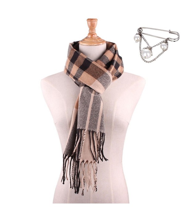 Plaid Tartan Scarf Blanket-Cotton Winter Scarves Wrap Shawl for Women - Scarf a - C6189OUDUZI