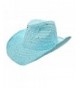 Light Blue Sparkle Western Hat