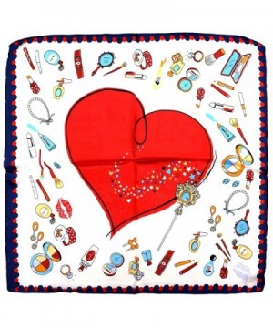 Heart Makeup Printed Small Square