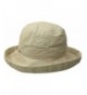 Scala Women's Medium Brim Cotton Hat - Taupe - C811DTWCOHZ
