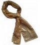 KVR Polyester lightweight designer Gold 10cm in Fashion Scarves