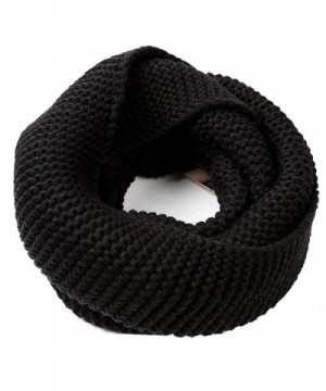 1PCS Winter Warm Knitted Thicken Neckerchief -Neck Warmer Scarf Soft Shawl - Black - CL186LLLTU5