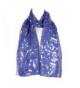 Musical Notes Chiffon Ladies Womens Scarf Shawl Wrap - Blue - C312EW8H019