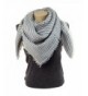 Winter Fashion Scarves for Women: Classic Blanket Shawl Wrap by MIMOSITO - Blue Stripes - C11873YR68A