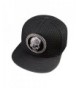 So'each Punk Skull Hip Hop Flatbill Visor Snapback Peaked Cap Baseball Hat - Black - C012EKDETWJ