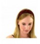 Skinny Headband Delicate Red Leaves Over Black Soft Boho Running Headwrap Womens - CY1148VTQX1