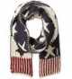 Muk Luks Women's Love America Long Skinny Scarf-Stars - Navy - C612F6B1YLD