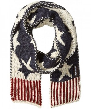 Muk Luks Women's Love America Long Skinny Scarf-Stars - Navy - C612F6B1YLD