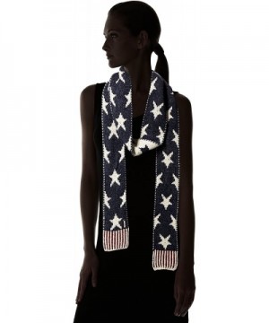 Luks Womens America Skinny Scarf Stars in Cold Weather Scarves & Wraps