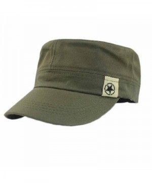 Makalon Fashion Unisex Flat Roof Military Hat Cadet Patrol Bush Hat Baseball Field Cap Army Green - CZ183MQ4E5O