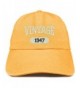 Trendy Apparel Shop Vintage 1947 Embroidered 71st Birthday Soft Crown Washed Cotton Cap - Mango - CW180WZWO7I