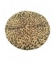 Joyhy Women's Leopard Fluffy Classic French Style Beret Beanie Hat - Camel2 - CB12LCPLATR