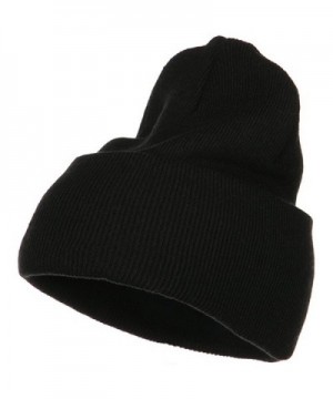 Stretch ECO Cotton Long Beanie - Black - CI1156XI8MF