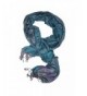 Ladies Pashmina Shawl Paisley Scarf Wrap With Fringe Fashion Scarves For Women (teal blue- gray- purple) - C312N2Q1B25