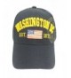 Aesthetinc American Flag Washington DC Baseball Cap with Great Seal Print Embroidered - Navy - CO11WQR6C45