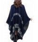 Reversible Oversized Blanket Scarves DarkBlue in Fashion Scarves