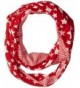 D&Y Women's Americana Stars and Stripes Jersey Loop Scarf - Red - CR120NP4TK5