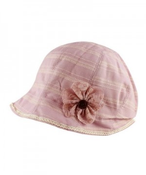 Morehats Striped Packable Cotton Cloche